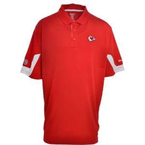 Kansas City Chiefs Reebok Official NFL Polo Shirt   Sideline Jersey 