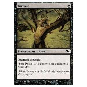  Magic the Gathering   Torture   Shadowmoor   Foil Toys & Games
