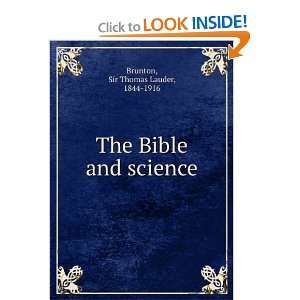 The Bible and science (1881) (9781275425804) T. Lauder (Thomas Lauder 