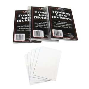  (3) BCW Brand Trading Card Divider Cards   10 Pack 