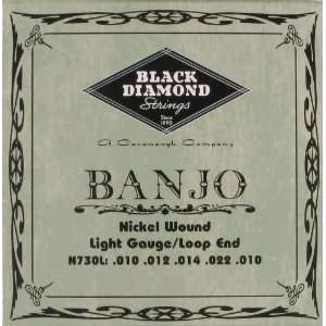  Black Diamond Banjo, .010   .022, N730L Musical 