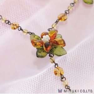  Orange Flower Necklace   Beaded Jewelry Kit Toys & Games