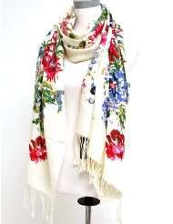 shawl white   Clothing & Accessories