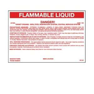 NMC 5x31/4 HAZMAT Container Labels for Flammable Liquids  