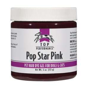 Top Performance Pet Dog Hair Dye Gel 4oz Pop Star Pink  