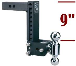 TS10043B B&W Tow & Stow Adjustable Dual Ball Mount Receiver Hitch 