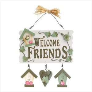  WELCOME FRIENDS SPRING PLAQUE