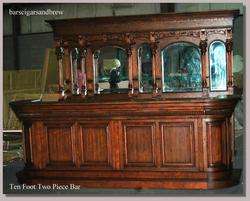   Home Bar font back walnut 10 saloon Furniture w Mirrors Pub victorian