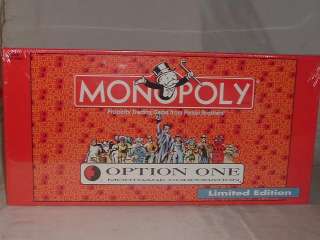 Monopoly Option One Mortgage Corporation Limited Edition NEW SEALED 