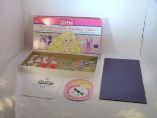 Barbie games 1986 #4761 24 Board Game Mattel Games  