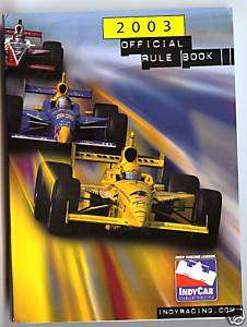 2003 Indy Car Racing Series (IRL) Rulebook  