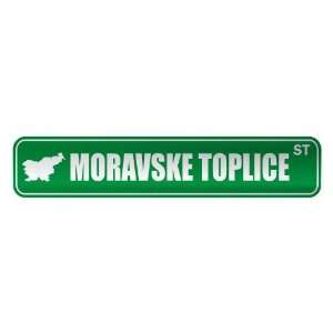   MORAVSKE TOPLICE ST  STREET SIGN CITY SLOVENIA