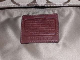  Walnut Brown Chelsea Signature Tote Handbag Purse Authentic  