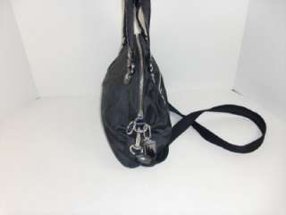   Poppy Signature Sateen Fold Over Cross Body Handbag Authentic  