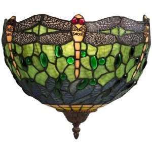   Decorators Collection Oyster Bay Lighting Dragonfly Wall Sconce Green