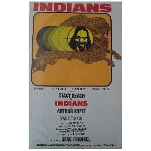    INDIANS (ORIGINAL BROADWAY THEATRE WINDOW CARD)