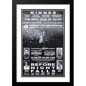  Before Night Falls 32x45 Framed and Double Matted Movie 