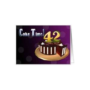  Chocolate Cake meringue stripes CAKE TIME Happy 42nd 