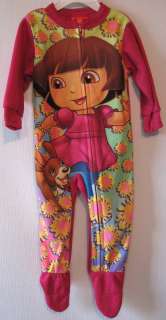 Dora Footed Pajamas Sleeper Girls Size 12M NWT  