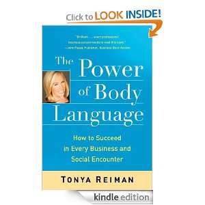 The Power of Body Language Tonya Reiman  Kindle Store