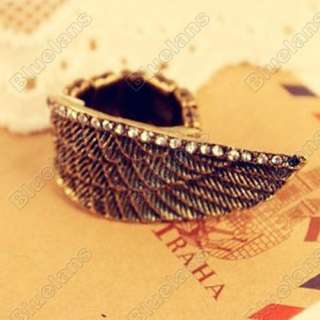 Design Vintage Personality Angels Wing Flexible Fashion RING 5084 