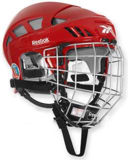 New Reebok 6K Hockey Helmets With Cage   Red  