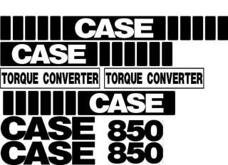 Case Torque Converter 850 Crawler Dozer Whole Machine Decal Set  