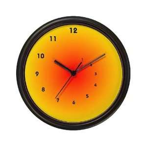  Funky Spiral RedSun Funny Wall Clock by  