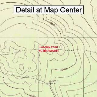  USGS Topographic Quadrangle Map   Longley Pond, Maine 