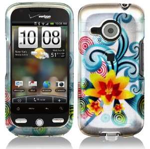 Case Phone Cover HTC Droid ERIS yellow GROOVY FLOWER