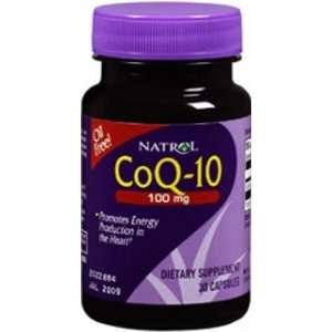  CoEnzyme Q 10 30 caps 100 mg By Natrol Health & Personal 