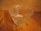 vtg indiana glass diamond point saw toothed candy bowl expedited