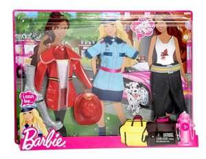 NEW Barbie I CAN BE Heroes Fire Fighter Police Officer Clothes Uniform 
