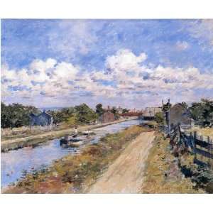   Theodore Robinson   24 x 20 inches   On the Canal (of Port Ben Series