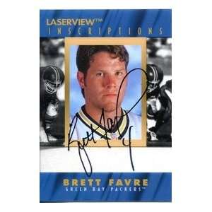 Brett Favre Autographed 1996 Pinnacle Card