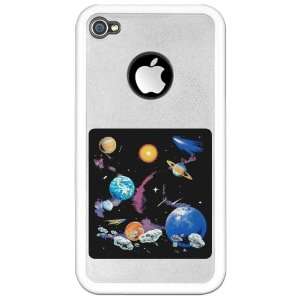  or 4S Clear Case White Solar System And Asteroids 