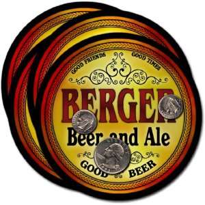  Berger, MO Beer & Ale Coasters   4pk 