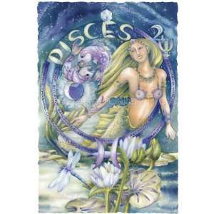    Pisces Zodiac Print by Artist Jody Bergsma 