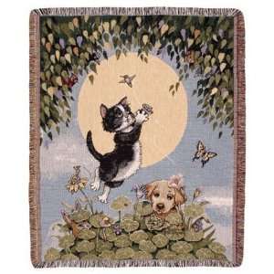  Good Times Playful Animal Collage Tapestry Throw 40 x 50 