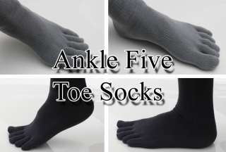 NEW Mens Ankle Five Toe SOCKS FINGER SHOES 4 pair  