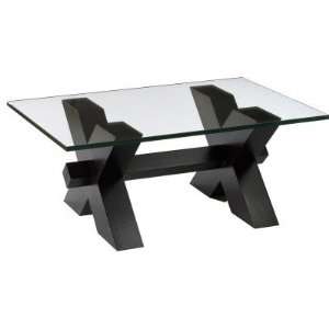  TLS by Design Fusion Cocktail Table with Glass Top 