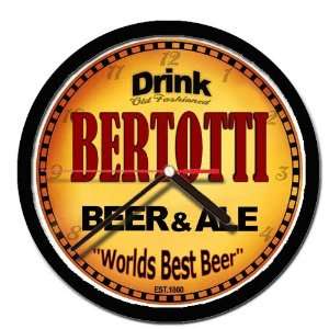  BERTOTTI beer and ale cerveza wall clock 