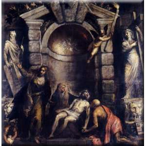  Pieta 16x16 Streched Canvas Art by Titian