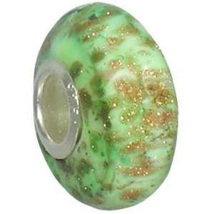  Fenton Art Glass Frosted Marguarita Bead Charm Jewelry