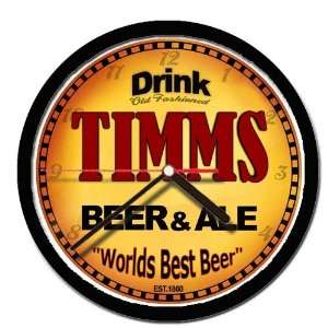  TIMMS beer and ale cerveza wall clock 