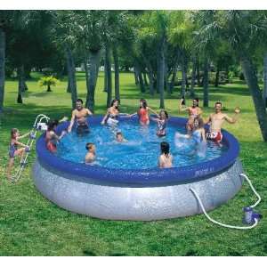    18x42 Fast Set Above Ground Inflatable Pool Toys & Games