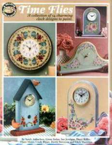 Time Flies CLOCK TOLE PAINTING BOOK 14 Patterns  
