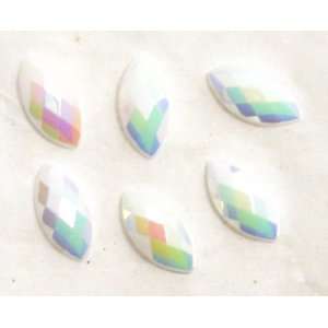  Zink Color Nail Art 4X8 White Ab Rhinestone 6Pc Cell Phone 