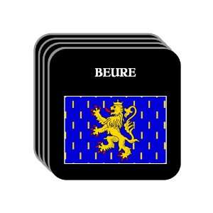  Franche Comte   BEURE Set of 4 Mini Mousepad Coasters 