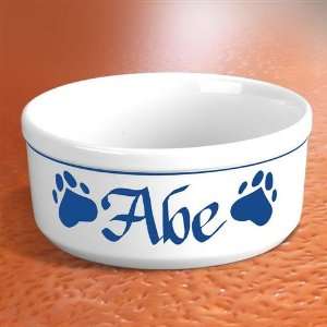  Personalized Paw Print Dog Bowl